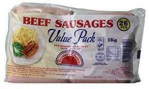 Farmers Choice - Beef Sausages Value Pack 1Kg