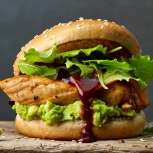 Biriyani grilled chicken breast Burger